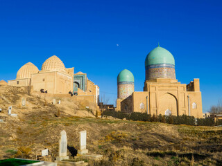 Shah-i-Zinda (English translation: The Living King) Elite Cemetery, Samarkand, Uzbekistan