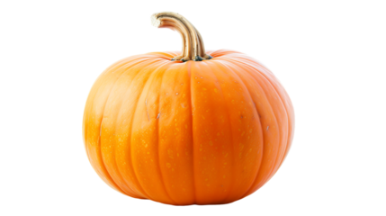 orange pumpkin isolated on transparent background