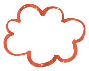 Cloud png cute paper cut icon, transparent background