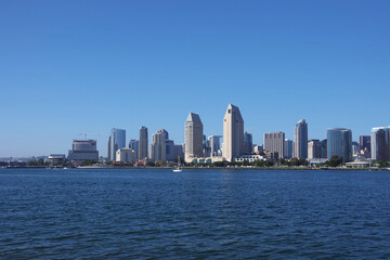 Naklejka premium San Diego Skyline seen from Coronado Island