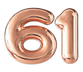 Rose Gold number 61