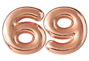 Rose Gold number 69