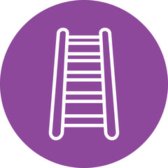 Ladder line circle icon