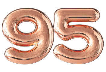 Rose Gold number 95
