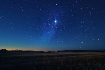 "Starlit Horizon: A Night Under Infinite Skies"