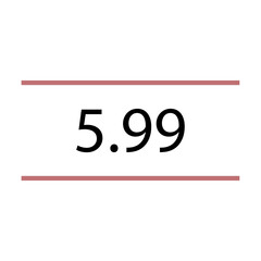 Paper Price Tag. Blank Price Label Icon