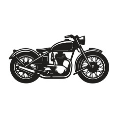 Obraz premium Motorcycle engine illustration on white background. element for poster, emblem, sign, badge. illustration,