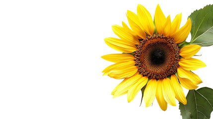 Fototapeta premium sunflower isolated on transparent background