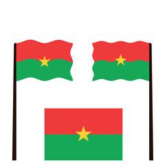 Burkina Faso African Country Flag