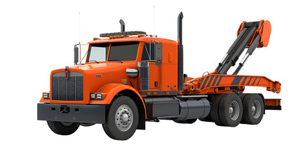 tow truck isolated on transparent background
