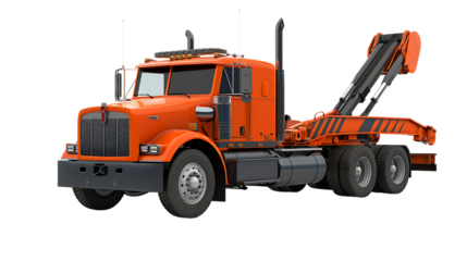 tow truck isolated on transparent background