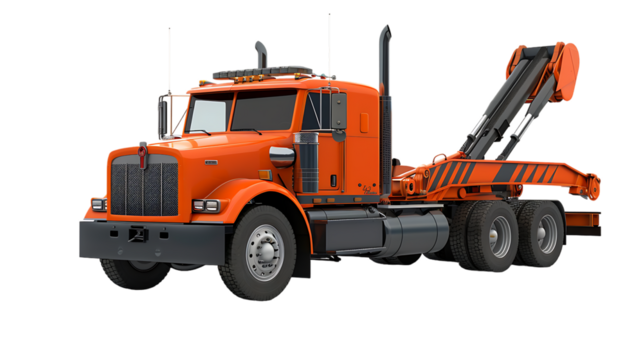 tow truck isolated on transparent background