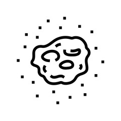 burns household injury accident line icon vector. burns household injury accident sign. isolated contour symbol black illustration