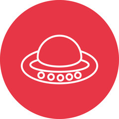 ufo line circle icon