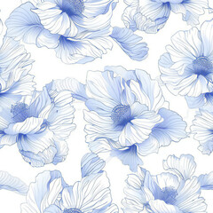 Obraz premium floral pattern wallpaper, seamless 