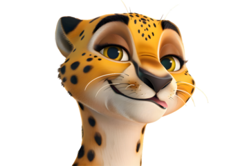 Close Up Portrait of a Cheetah Cub