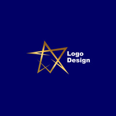 Creative star formation logo design. Unique star logo template. vector.