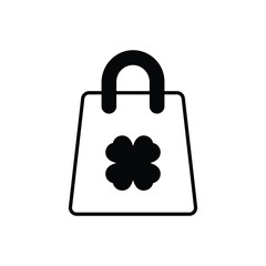 Shopping bag vector icon