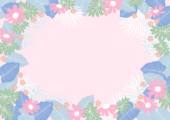 Background nature freehand Leaf background. Leaf nature style with space for text - design for  background  social media, postcards, poster, business card, flyer, brochure other.