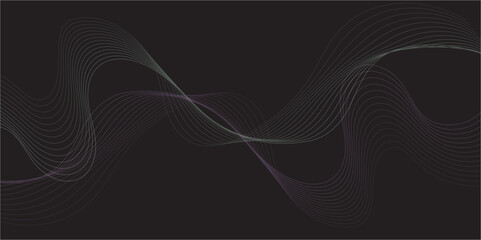 Abstract wave blend lines on transparent background. Design for banner, wallpaper, background and many more. Undulate Grey Wave Swirl, frequency sound wave, twisted curve lines with blend effect.