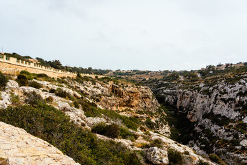 Mediterranean coastal landscape