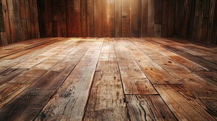 Wooden room grunge backdrop