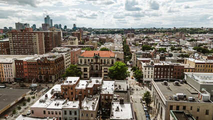 Aerial of Hoboken, New Jersey NYC