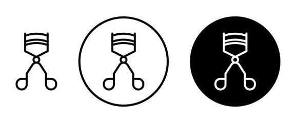 Eyelash Curler Icon Ideal for Eye Makeup and Beauty Tools