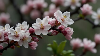 Obraz premium A haiku capturing the essence of spring's rebirth ai-generated