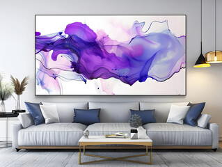 Luxury abstract fluid art painting alcohol ink technique Oil color painting. Generative AI.