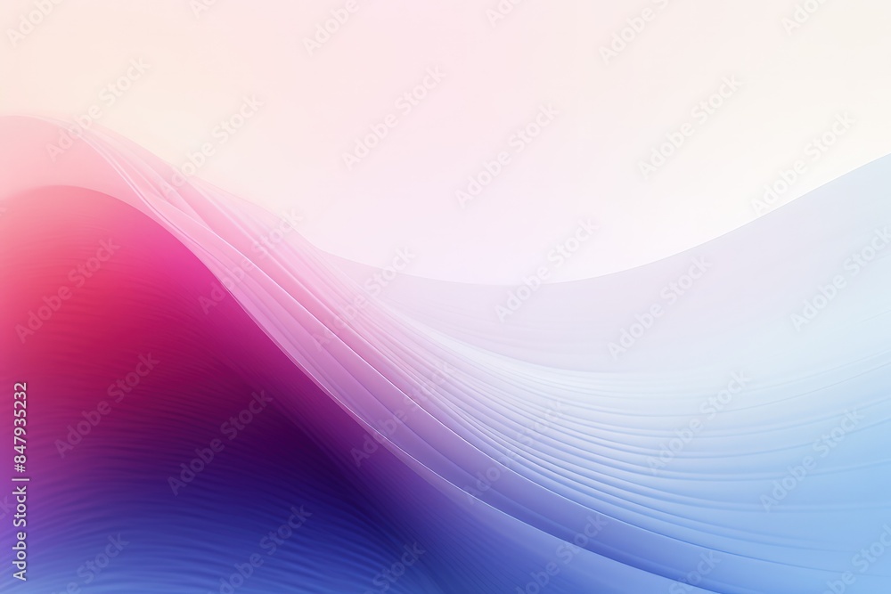 Poster blurred colored abstract gradient background, waves shape glowing in ultraviolet spectrum. backgroun