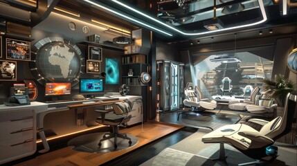 Modern luxury game room interior design
