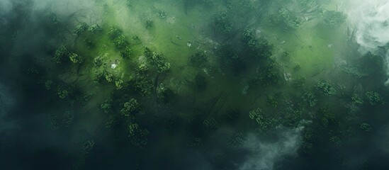 Aerial view green space blur background. Creative banner. Copyspace image