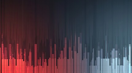 Financial investment business background or economic concept. Red, gray, blue.