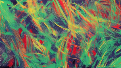 Vibrant Abstract Landscape with Energy and Movement