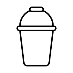 Bucket line icon