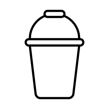 recommend clip art: Bucket line icon