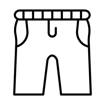 black shorts icon clip art preview