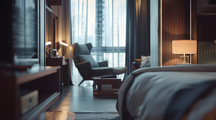 Fototapeta premium modern hotel room