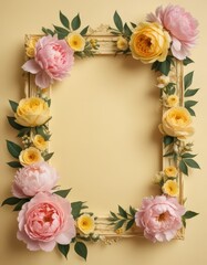 framework for photo or congratulation