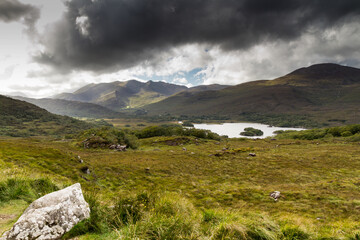 Landscape with clouds and lake 1
