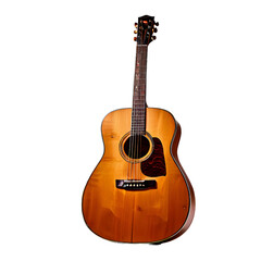 Fototapeta premium Captivating Acoustic Guitar with Crisp Shadows