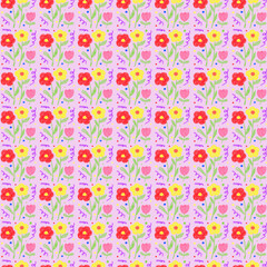 Beautiful flower background drawing