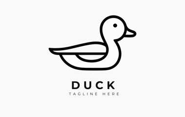 duck vector logo design