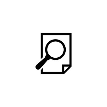 recommend clip art: Sleek magnifying glass over document icon, perfect for search and investigation related themes