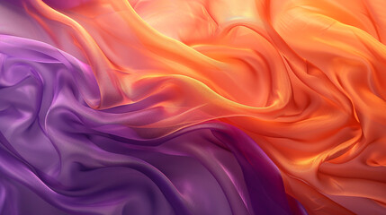 Obraz premium Orange and Mauve silk background 