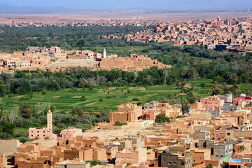 Tinghir oasis town in the Atlas mountains, Morocco