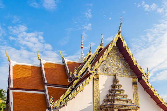 Wat Phumin is the most famous temple and quite unique in design with Lanna style in Nan Province, Thailand.