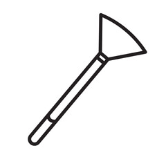 Makeup Brush Icon Ideal for Beauty and Cosmetic Application