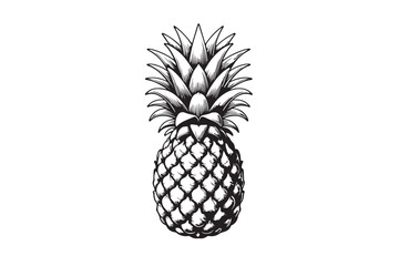 Obraz premium Natural Pineapple vector image